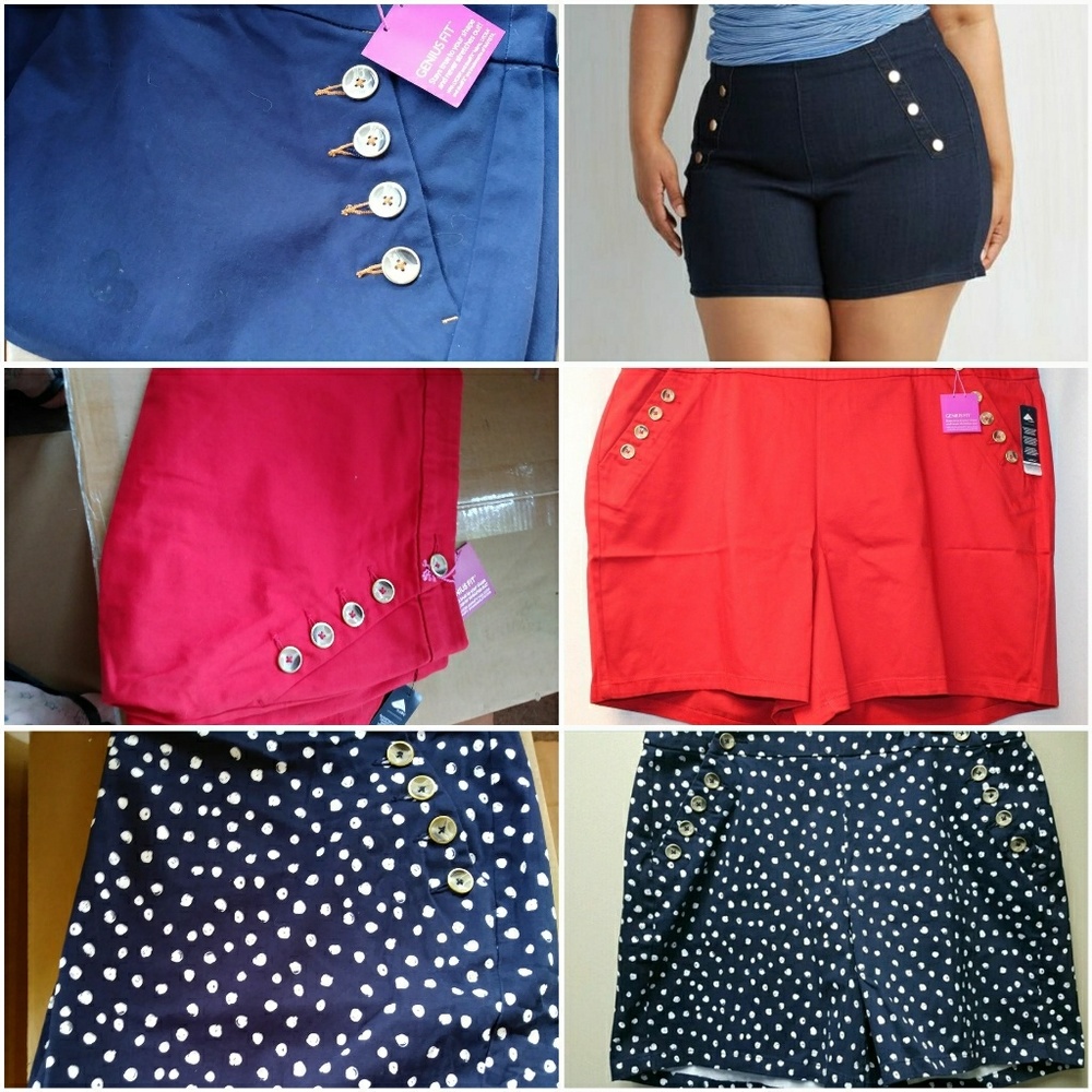 Lane Bryant Sailor Shorts size 24